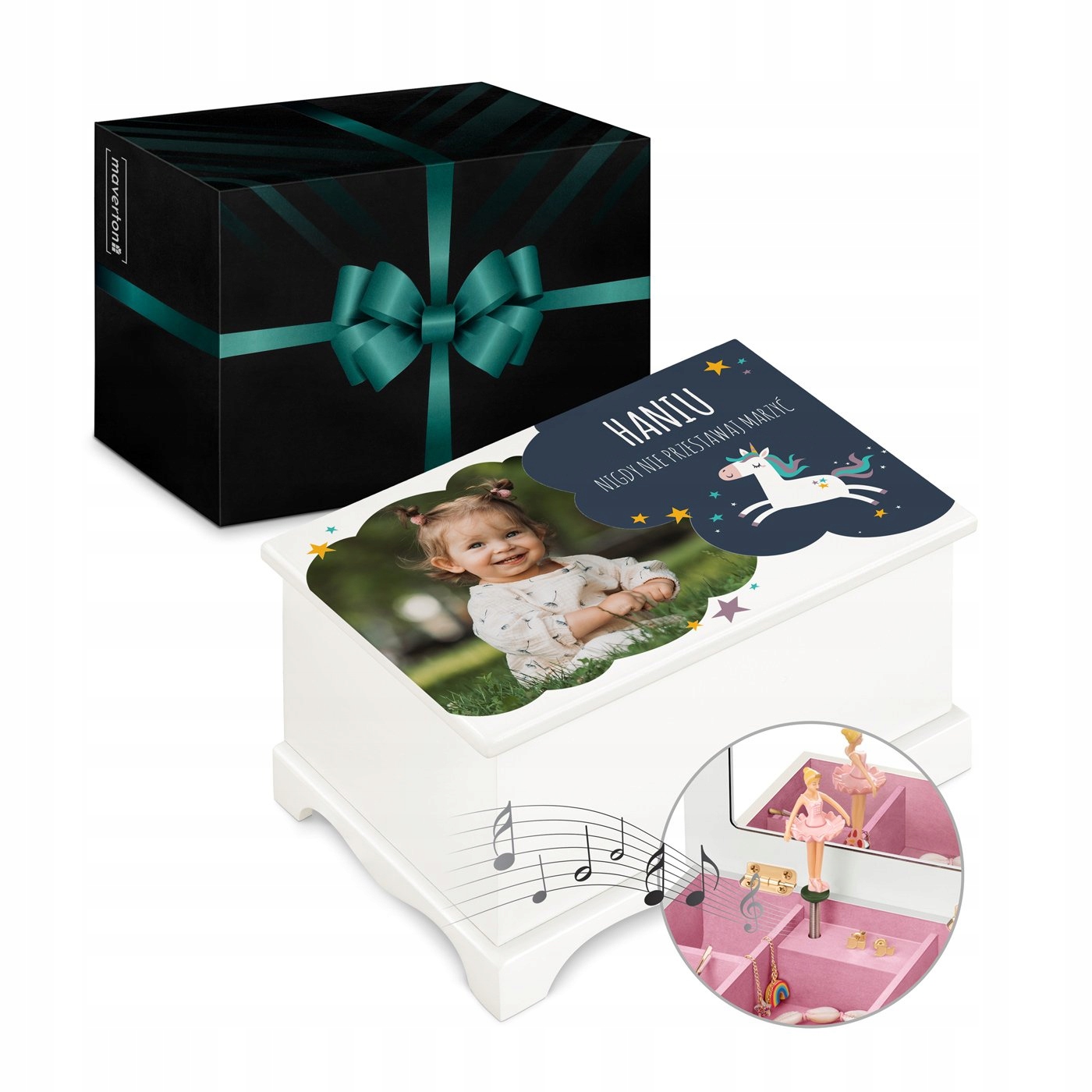 

Szkatułka Z Pozytywką Na Biżuterie Nadruk