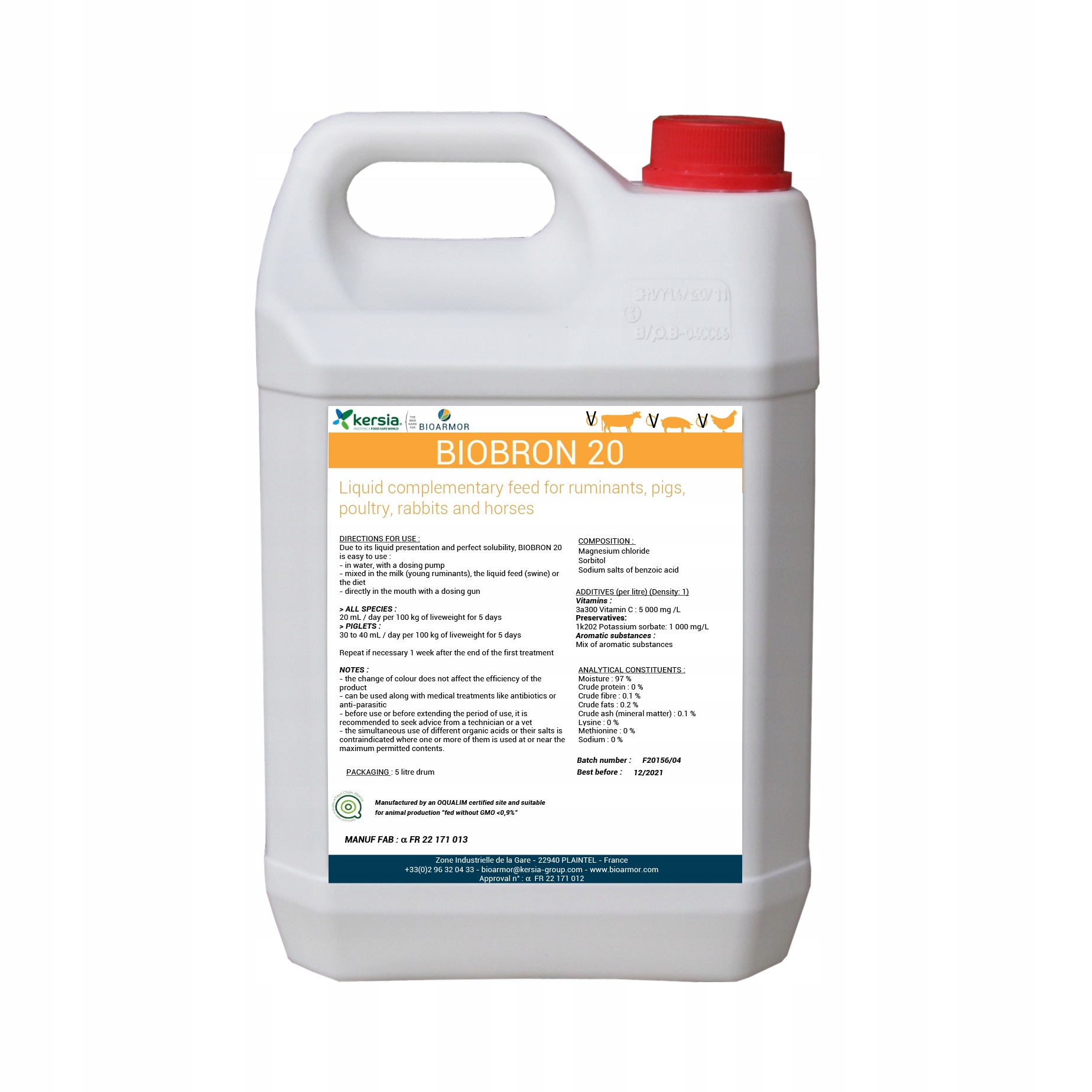 Kaszel Katar Przeziębienie Stres U Krów bydło trzoda drób konie Biobron 5L