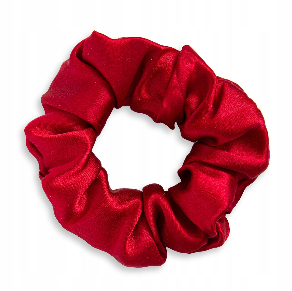 

Gumka jedwabna do włosów czerwona scrunchie