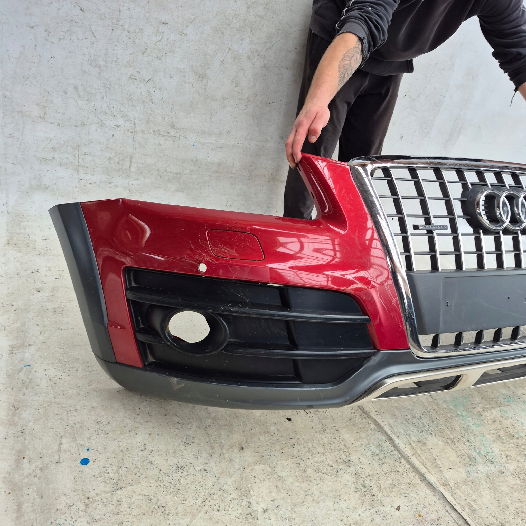 AUDI Q5 8R 8R0 OFFROAD 08- bumper front front SPR PDC 8R0807437H