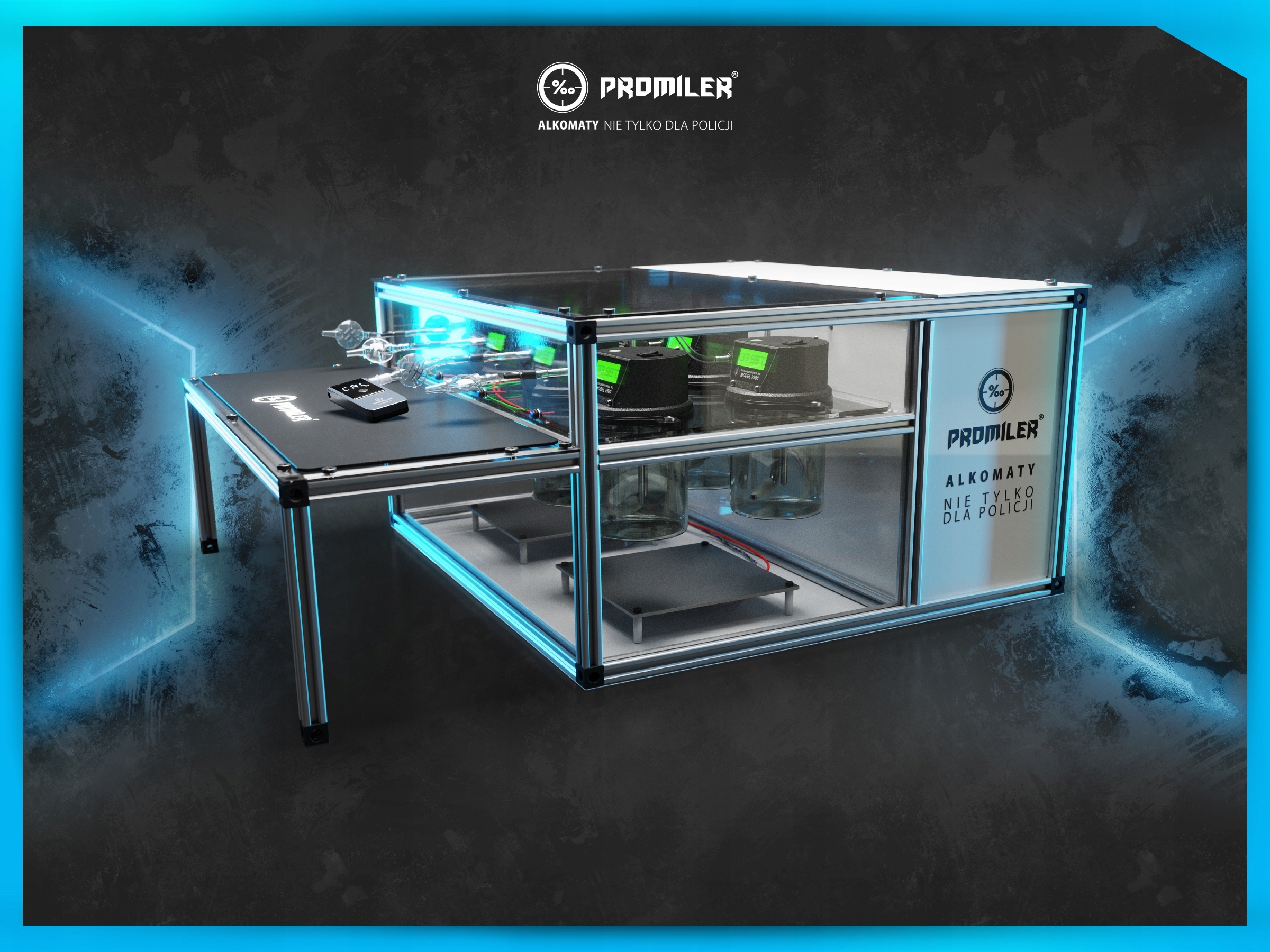 Alkomat PROMILER iSober 30 - 4x więcej PLATYNY ! Rozdzielczość pomiaru 0.01‰