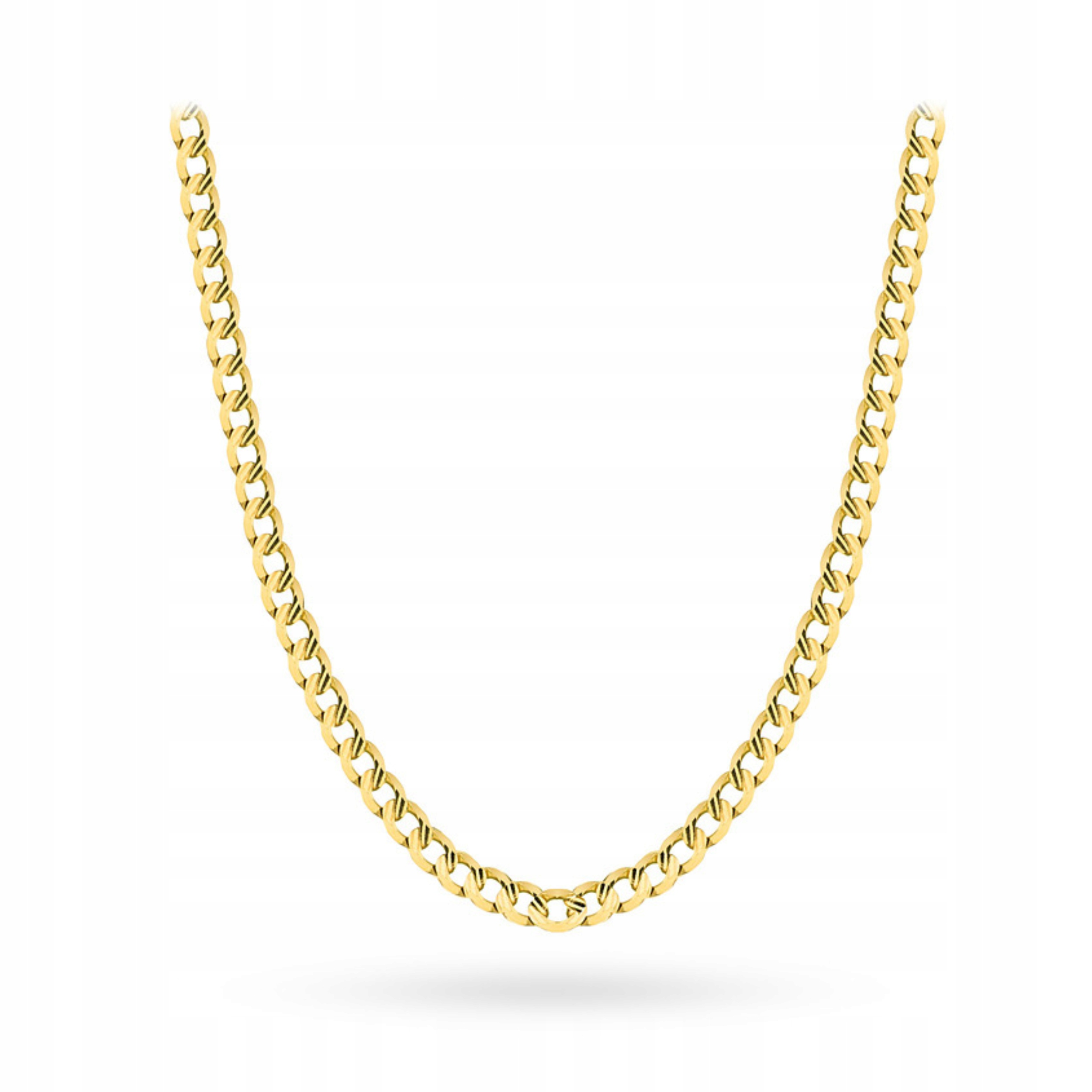 Zlatý Silný Řetízek Plný Pancíř Diamantový 55 CM 585