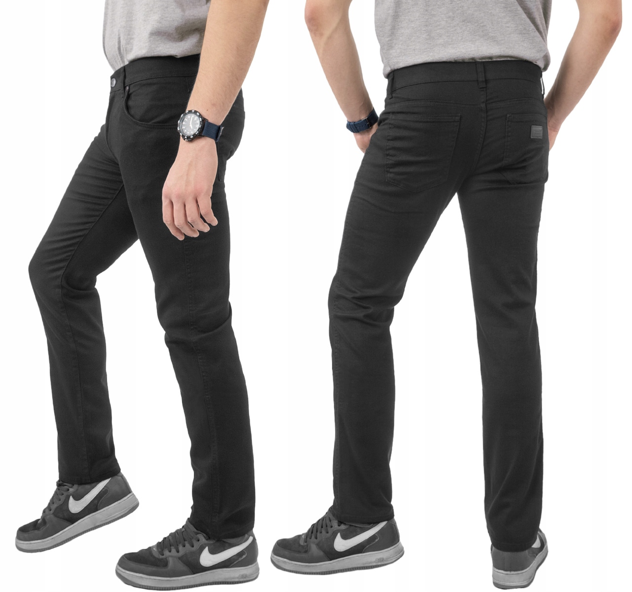 Černé pánské džíny Hunter 110/8 W46 L32