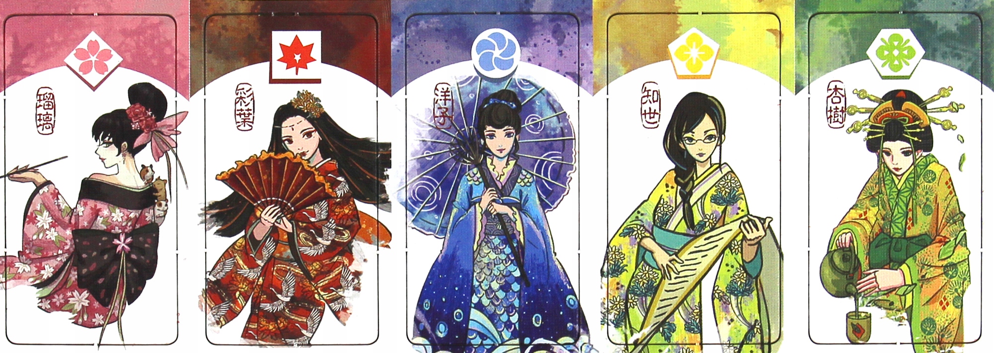 Gejsze 2 Herbaciarnie KARCIANA gra DLA 2 OSÓB Język instrukcji polska