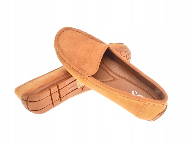 DAMSKIE ZAMSZOWE MOKASYNY Camel r.36 Marka inna