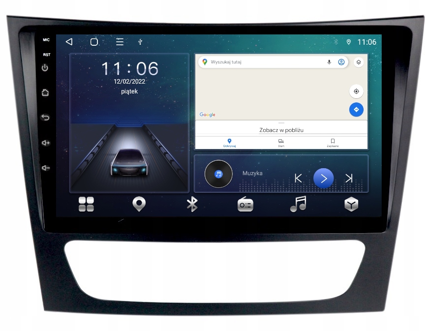 Rádio Gps Android Mercedes W211 2002-2010 64GB Sim