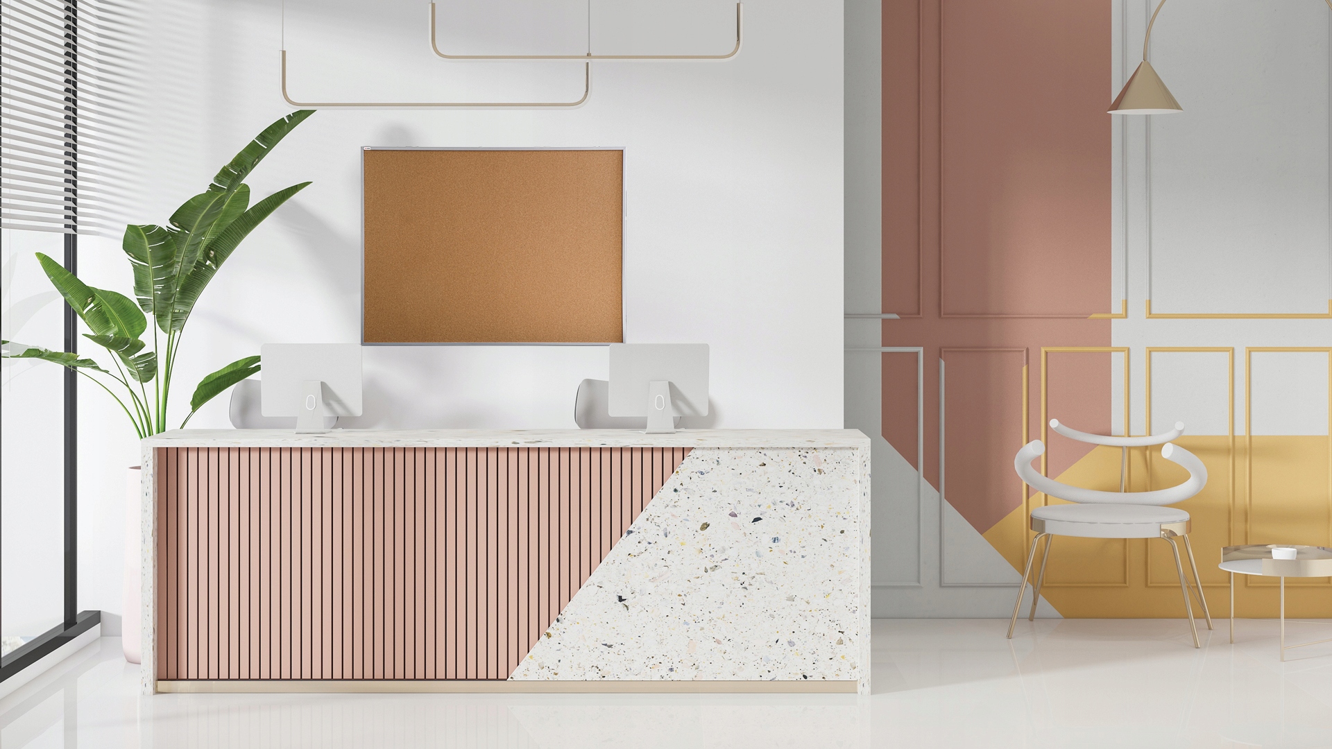 Srebrna tablica korkowa 90x60 drewniana + pinezki Marka Allboards