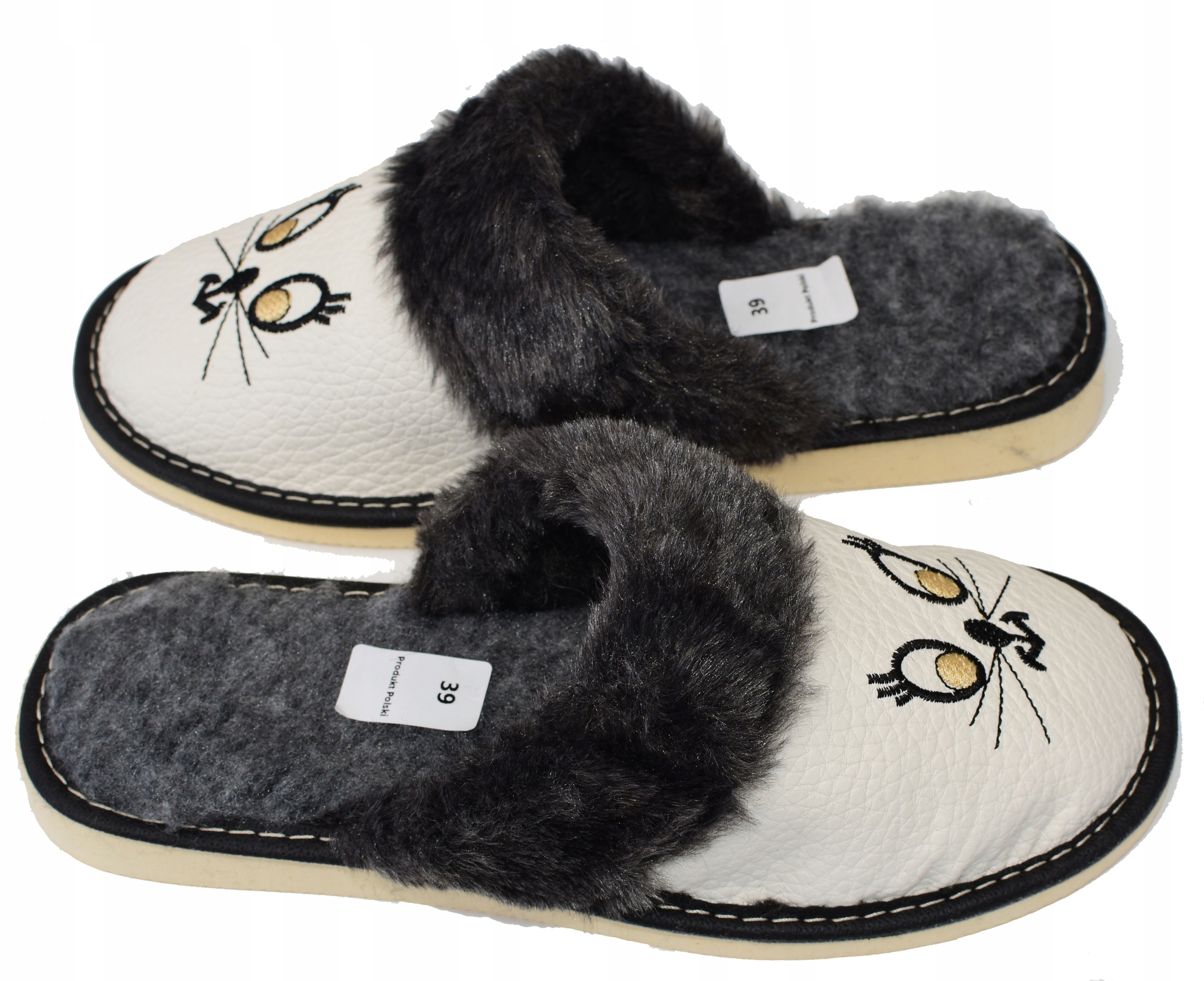 KAPCIE DAMSKIE r. 37 - 23 cm Model Kapcie Góralskie