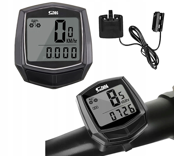 ВЕЛОСИПЕДНЫЙ КОМПЬЮТЕР ВОДОНЕПРОНИЦАЕМЫЙ КОМПЬЮТЕР 15 ФУНКЦИЙ ПРОВОДНОЙ СПИДОМЕТР