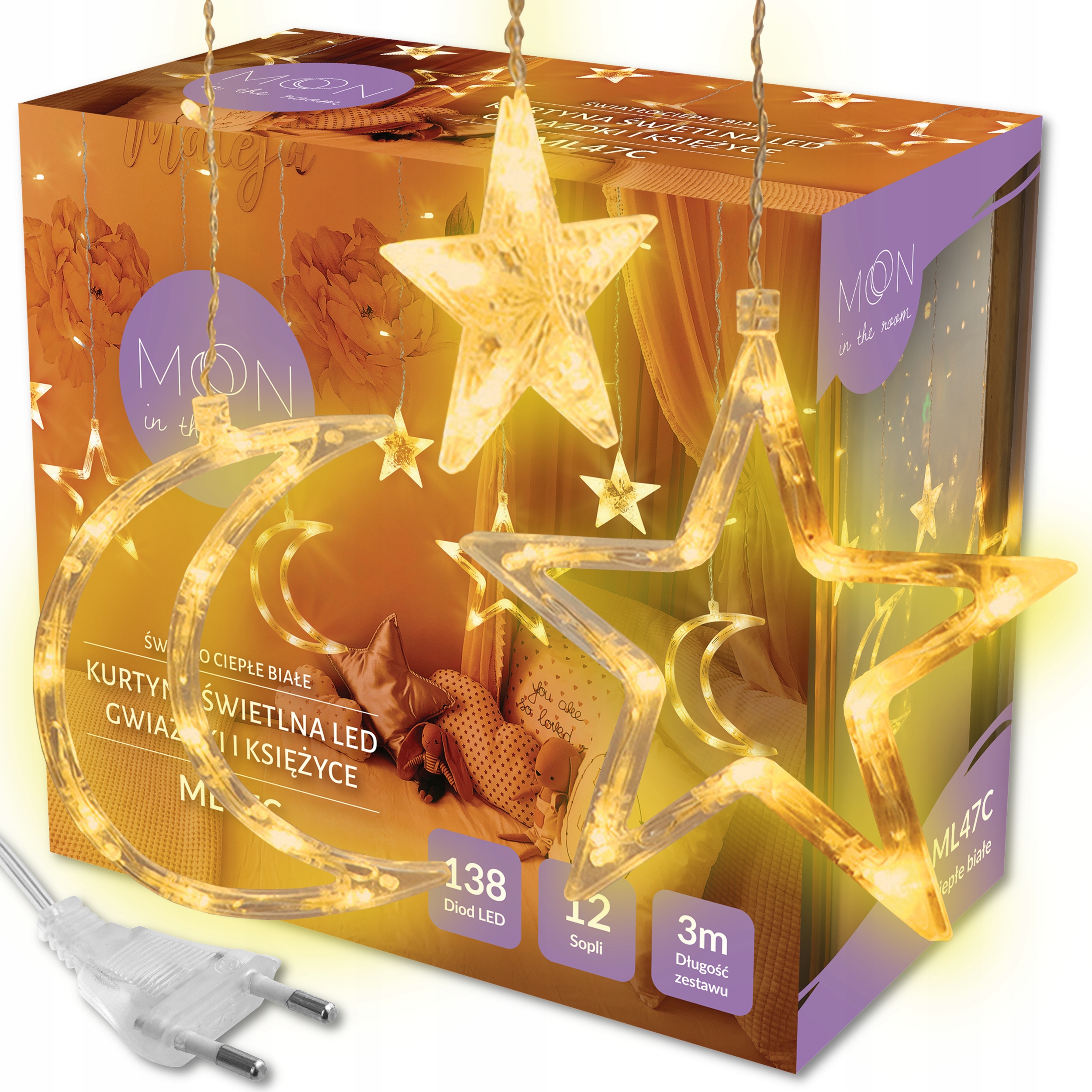 

Gwiazdki Sople Led Lampki Choinkowe Kurtyna