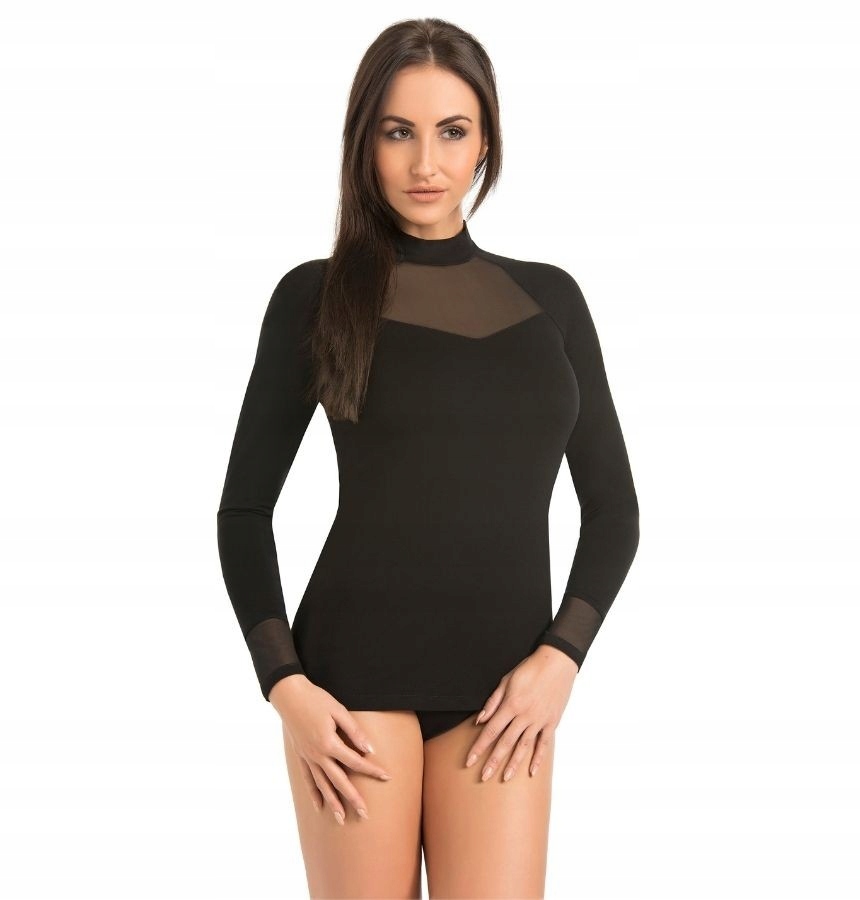 

Golf damski z wiskozy Mila czarny M Teyli