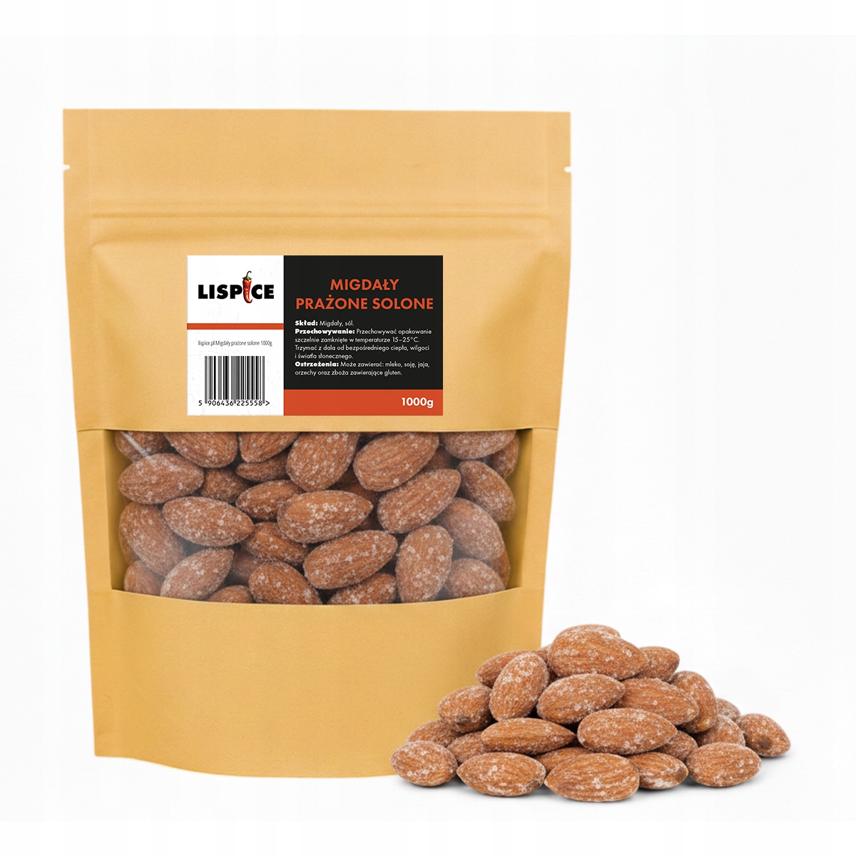 Mandle pražené solené 1000 g křupavá svačinka