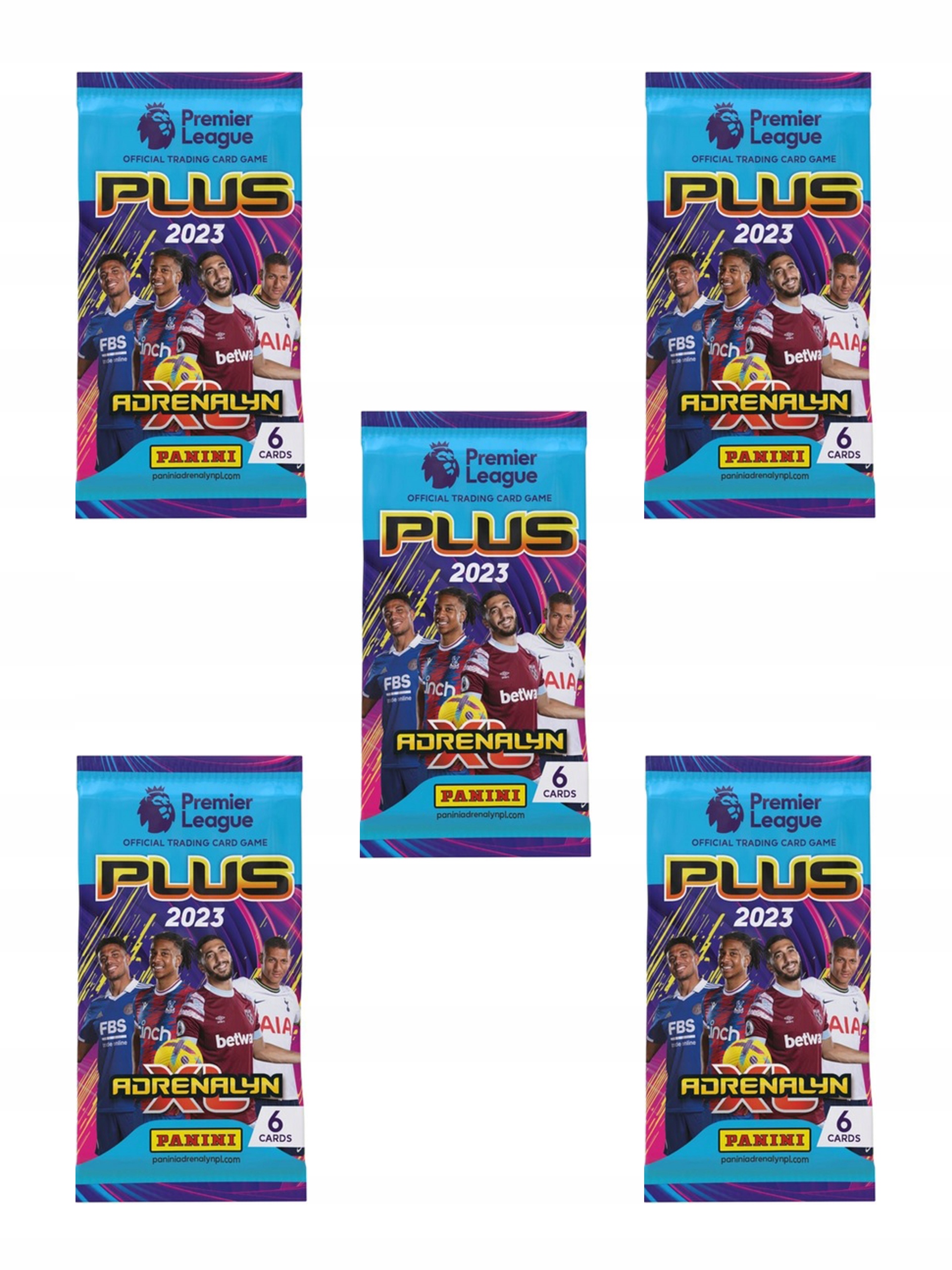 

Saszetki 5 Premier League 2023 Plus Karty Panini