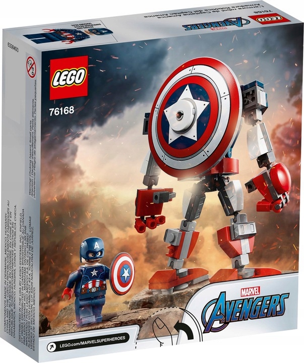 LEGO MARVEL AVENGERS Mech Kapitana Ameryki 76168 Marka LEGO
