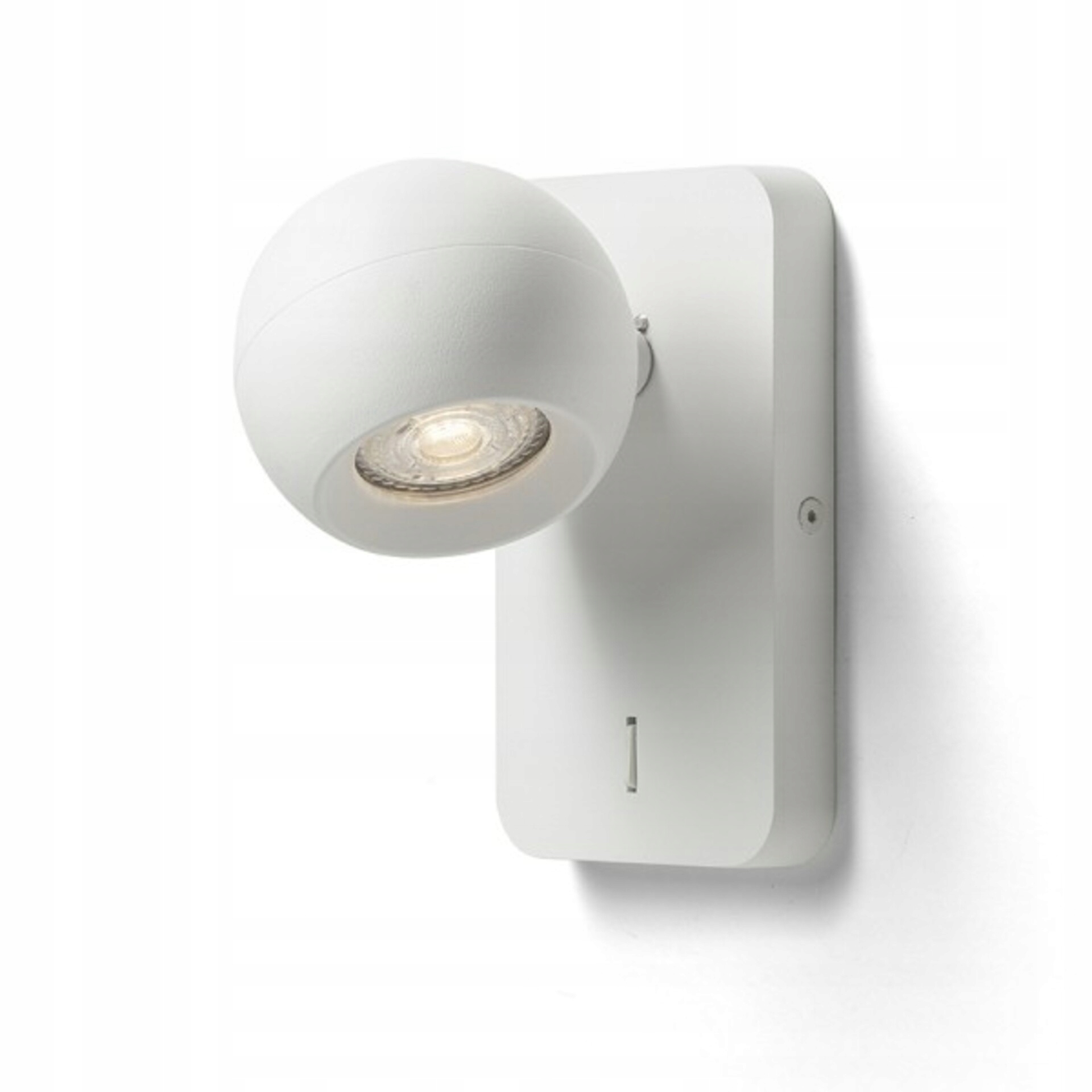 Rendl Siena bílé nástěnné svítidlo s vypínačem, naklápěcí, GU10 50W