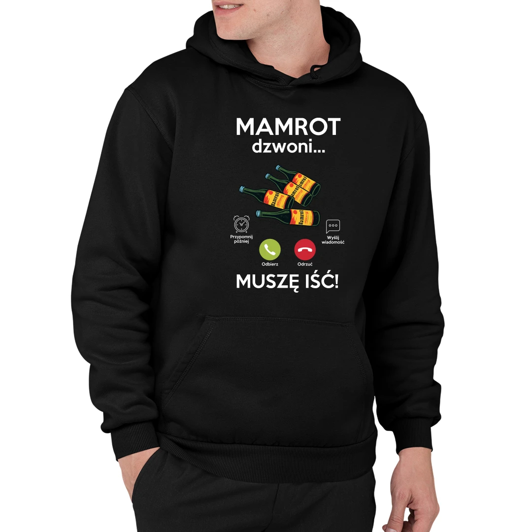 Pro Fanoušky Rančo Mamrot volá, musím jít černá pánská mikina s kapucí M