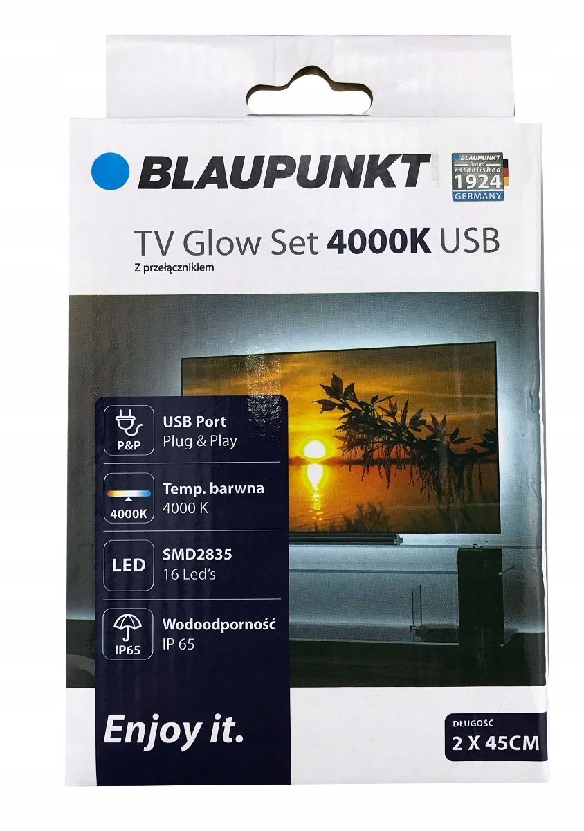 Blaupunkt Taśma LED za telewizor TV Glow Set USB 11972830297 Allegro.pl
