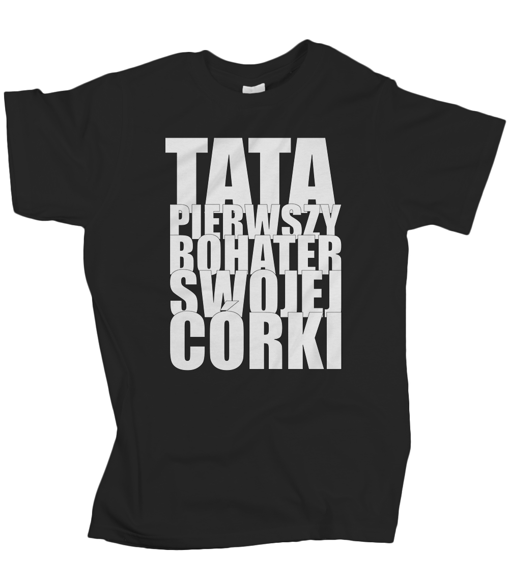 

Koszulka męska Tata pierwszy bohater swojej XL
