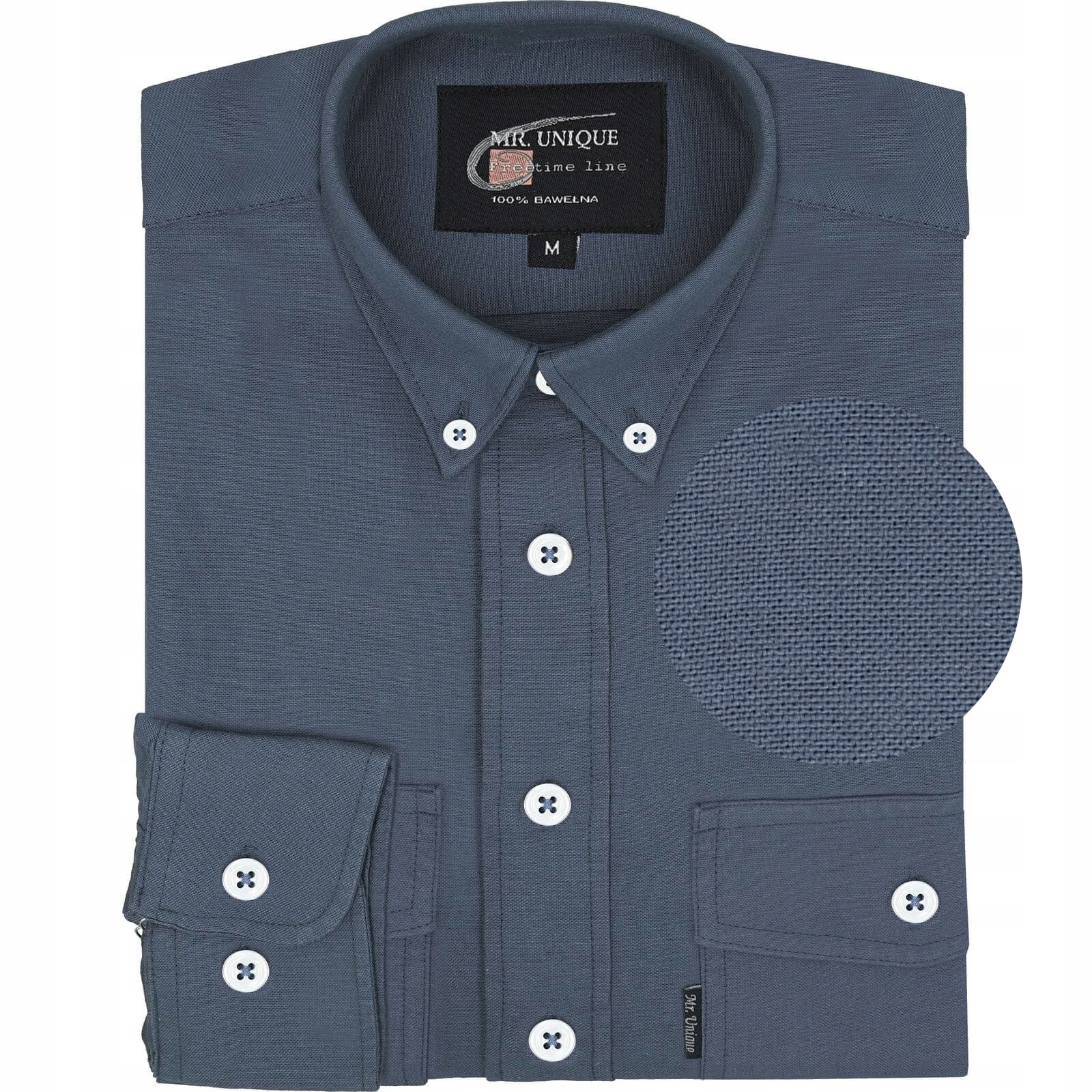 Szeroka Duża Bawełniana (Oxford) Koszula Męska Mr.Unique XL_klatka_128