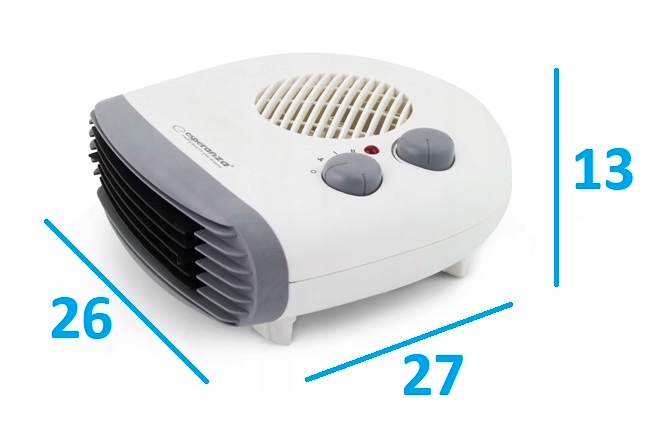 FARELKA MOCNY GRZEJNIK ELEKTRYCZNY TERMOWENTYLATOR OGRZEWACZ PIECYK 2000W Model SAHARA