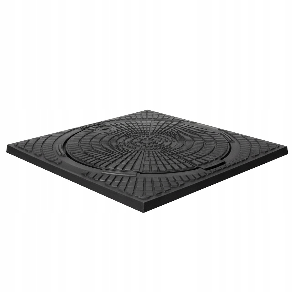 Poklop do studny 50x50 cm čtvercový Kryt do septiku Ø 400 z Pp plastu