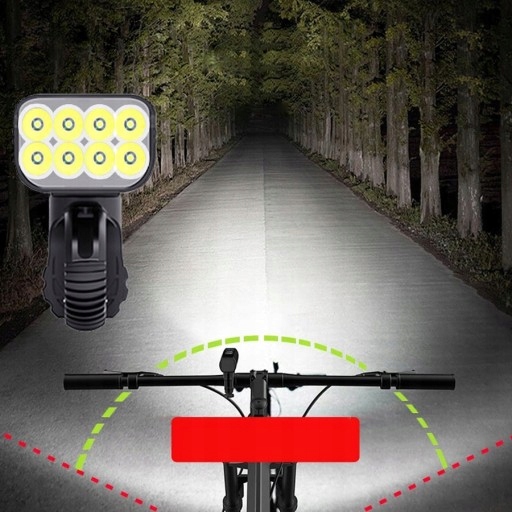 LAMPA ROWEROWA LED ZESTAW PRZEDNIA TYLNA LATARKA Rodzaj przednie