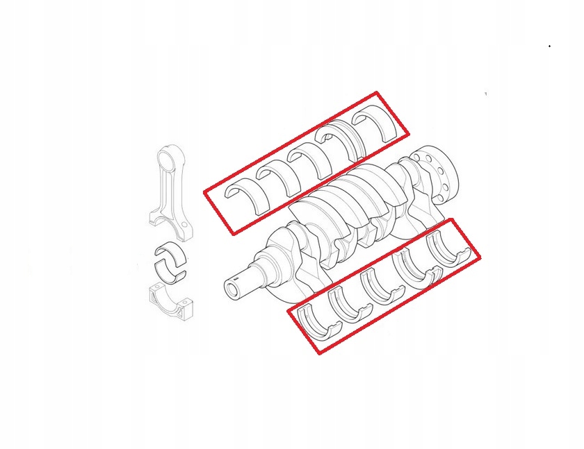 PANEWKI GŁÓWNE WAŁU CHEVROLET CAPTIVA HHR 2.4 STD Numer katalogowy części MIPMB096