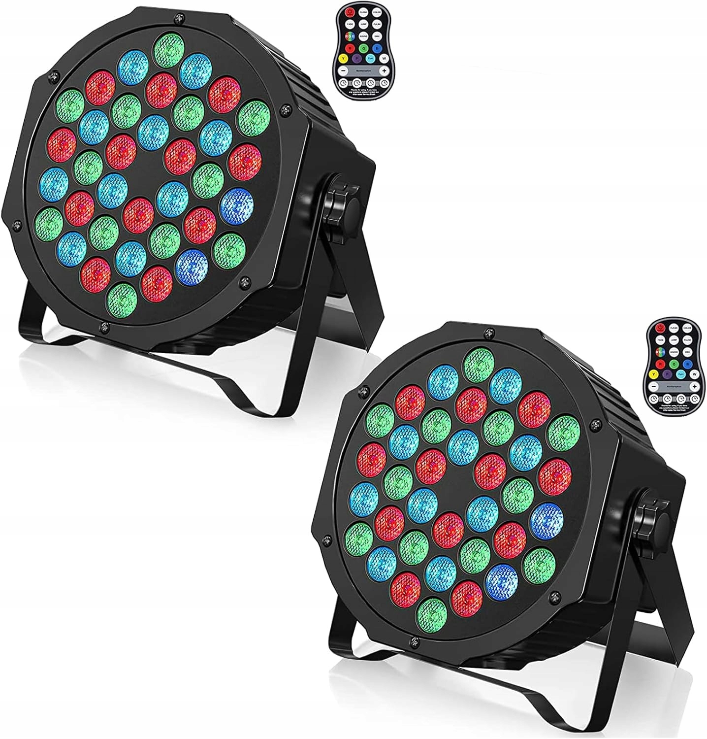 Reflektory LEDx2 ZonQoonz ZQ01104 36W s diaľkovým ovládaním, 7 režimov svietenia, sada