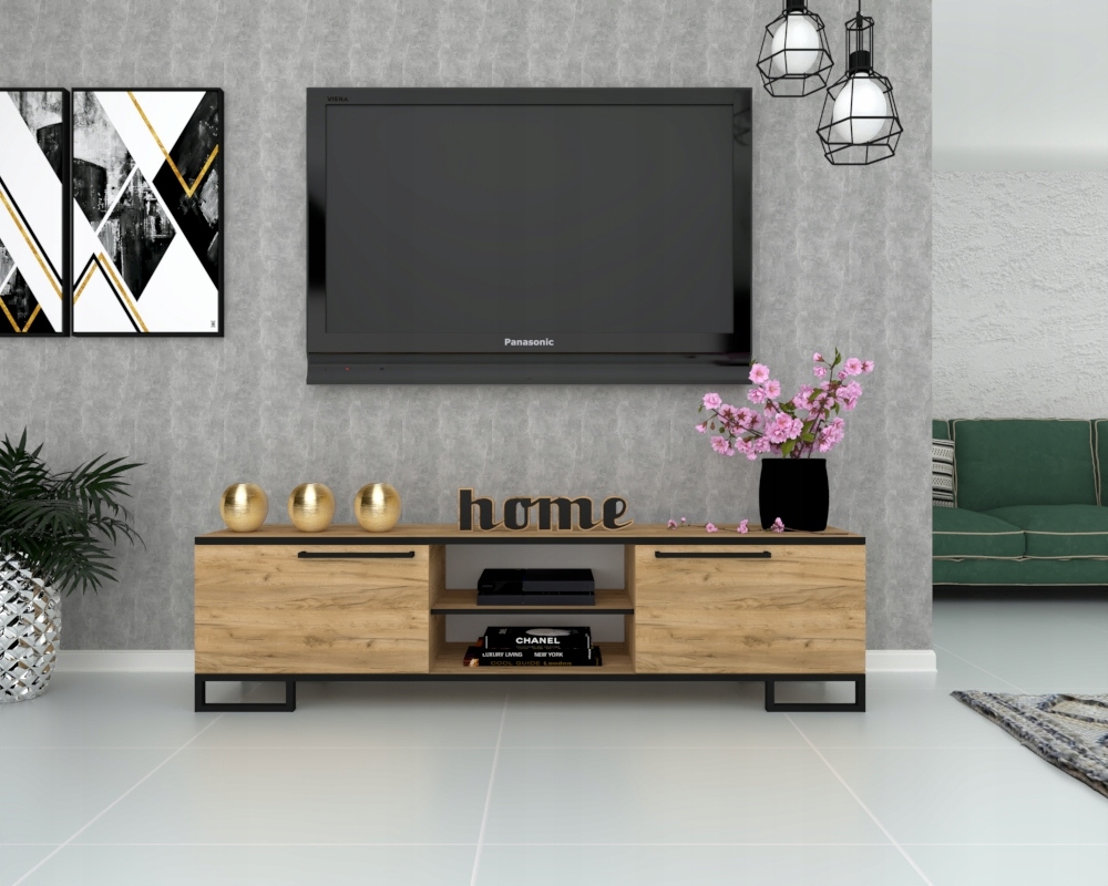 Szafka RTV Komoda Półka Stojąca Dąb Craft 120 EAN (GTIN) 5903228976490