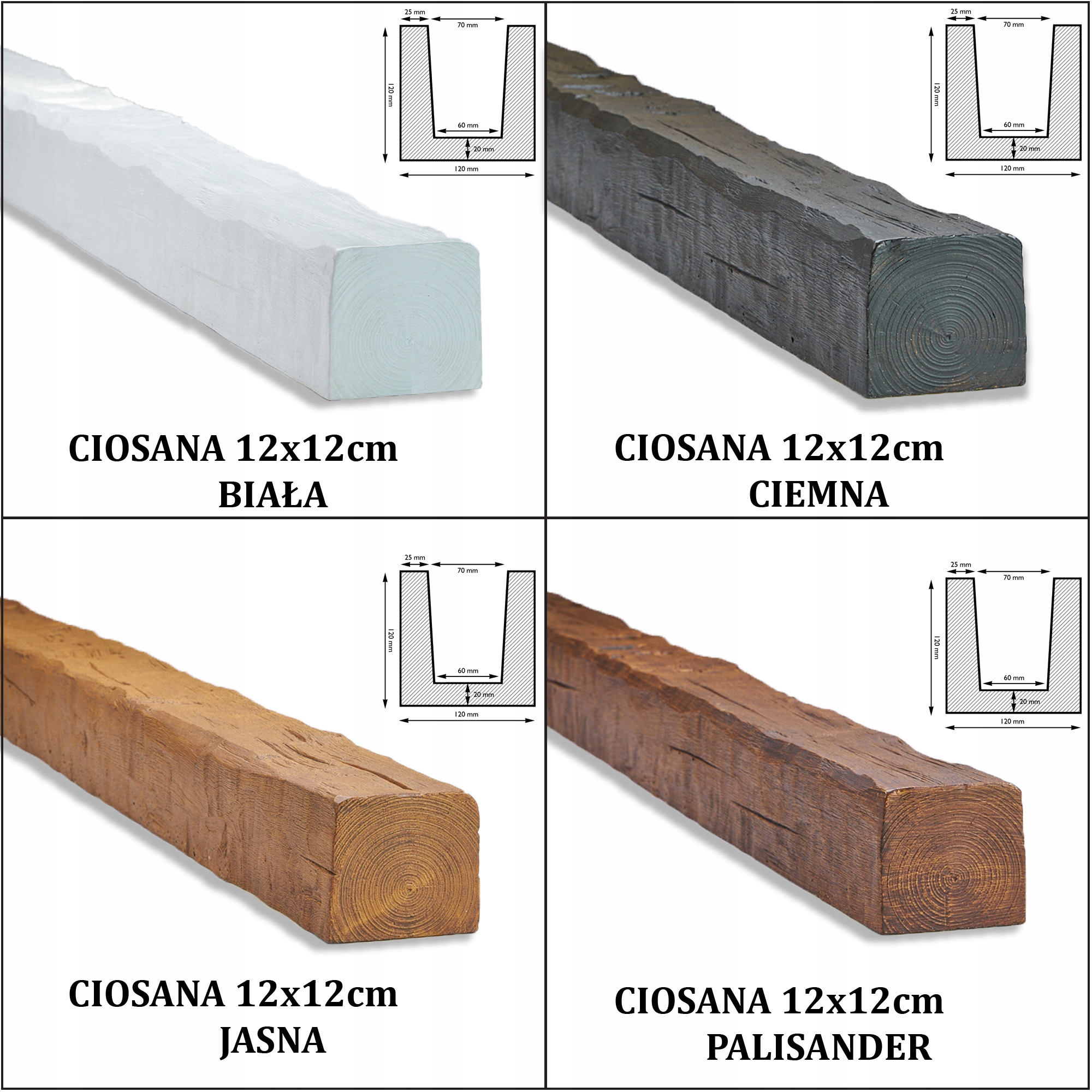 BELKI RUSTYKALNE Belka Rustykalna IMITACJA PRÓBKI Jednostka sprzedaży sztuka