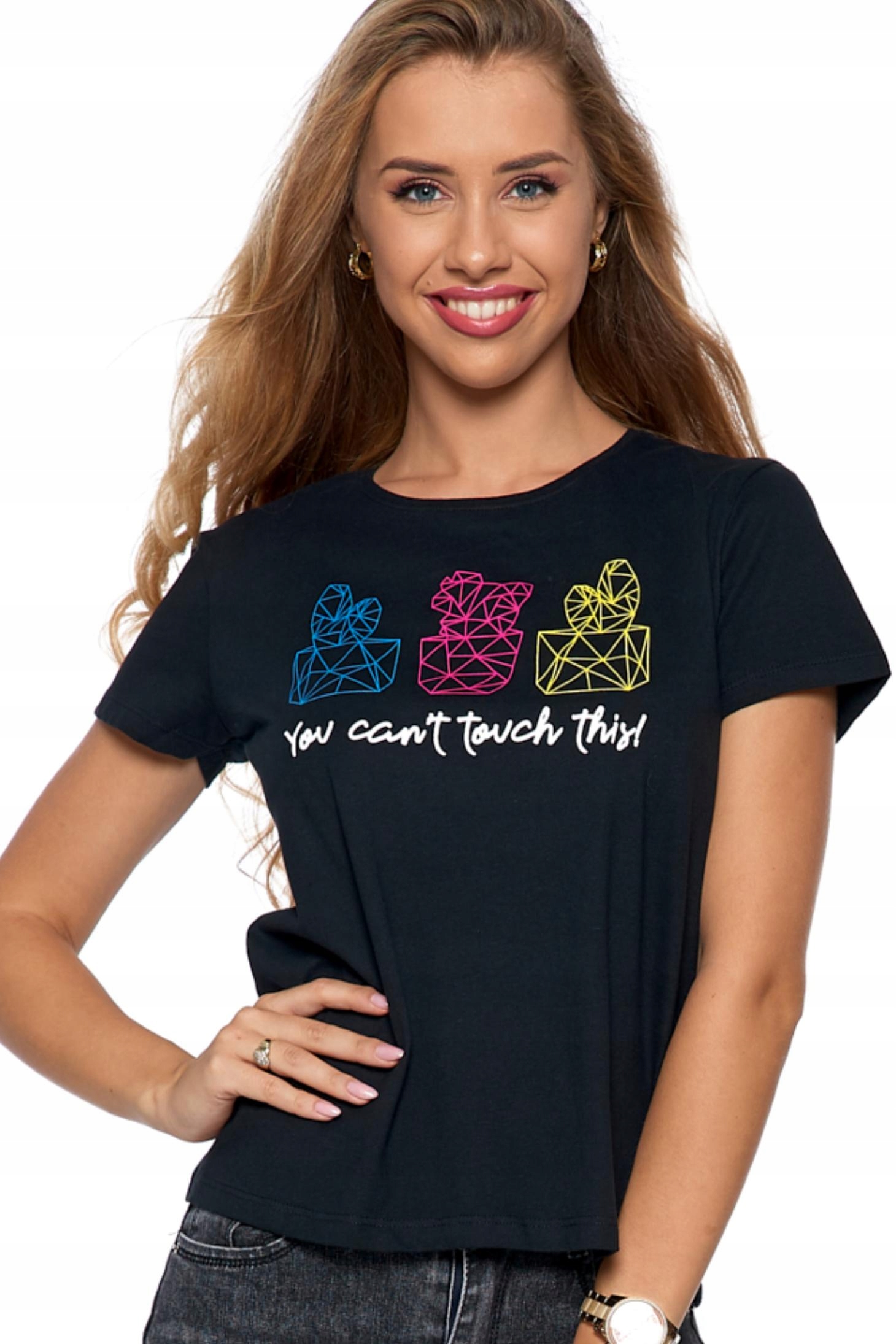 

Koszulka damska T-shirt czarny Kaktusy - L