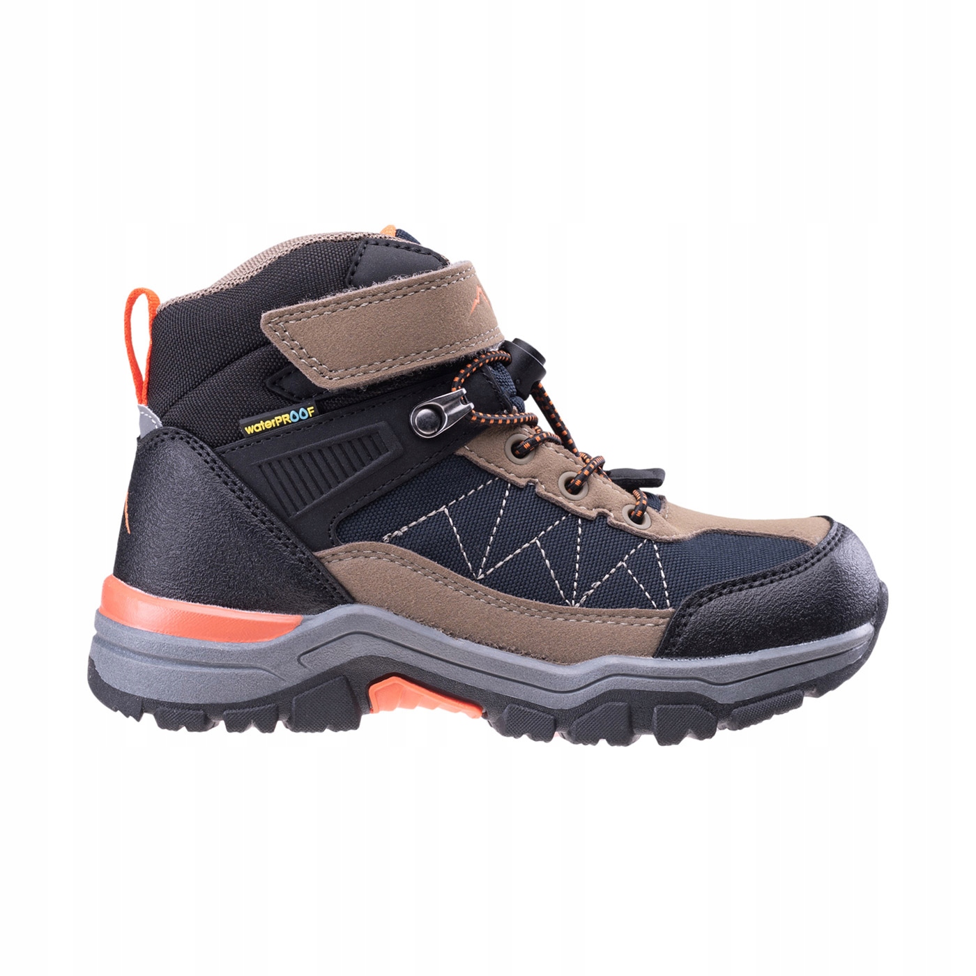 Buty Turystyczne Elbrus Alven Mid Wp Jr Wodooporne Czarny Rozmiar 30