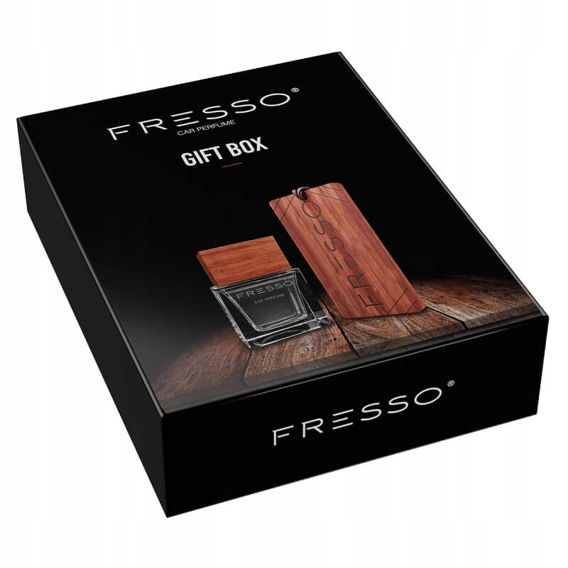 FRESSO MINI GIFT BOX GENTLEMAN NA PREZENT - PERFUM DO AUTA 50ML + ZAWIESZKA Producent Fresso