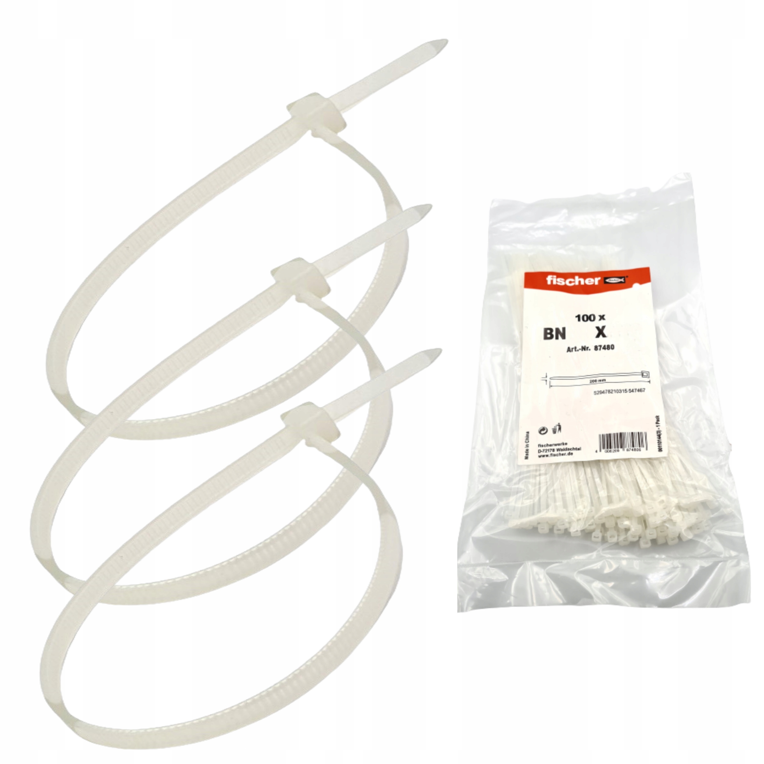 Opaska kablowa Fischer 2,5 mm x 100 mm 100 szt. Bi