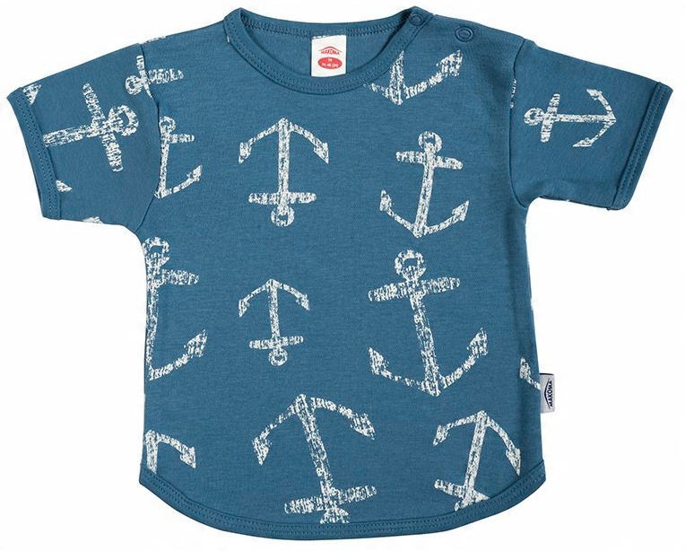 

T-shirt krótki r Blue Sea Makoma rozm_80 kotwice