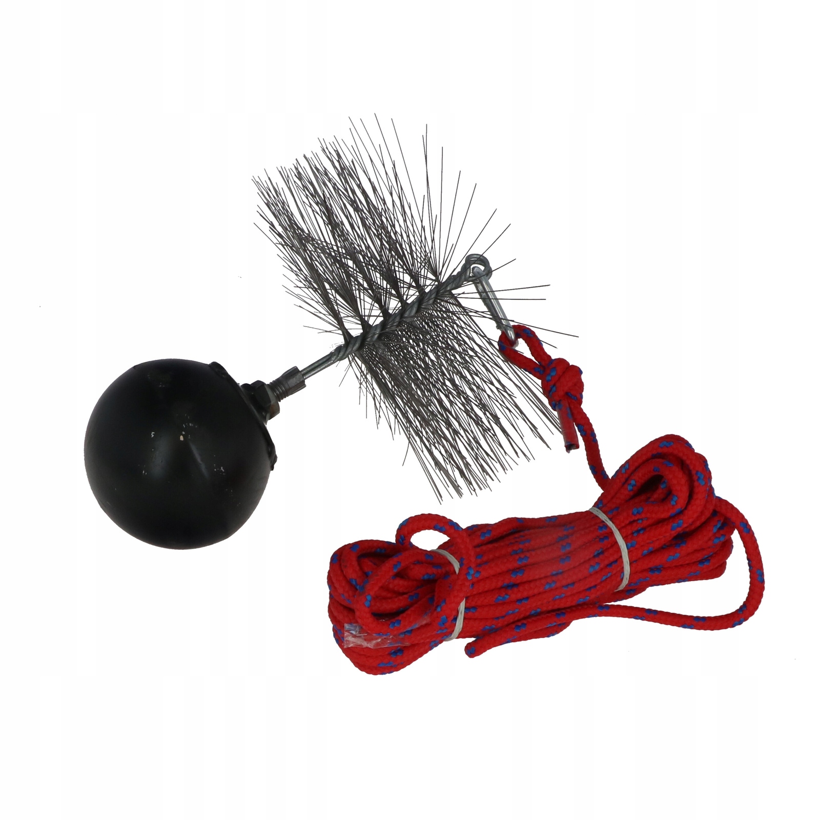 Kominářský set 2,5 kg kartáč 200 mm lano Pp 10 m