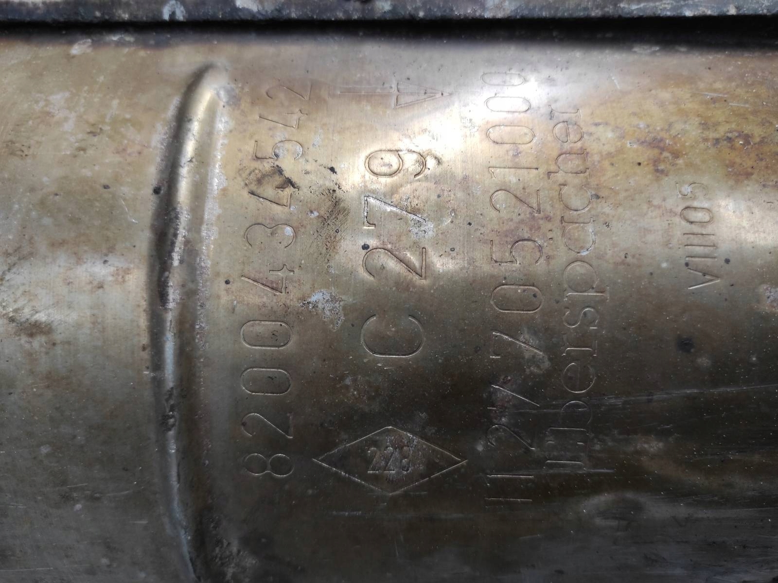 FILTR CZĄSTEK STAŁYCH DPF LAGUNA II LIFT 1.9 DCI Numer katalogowy części 8200434542