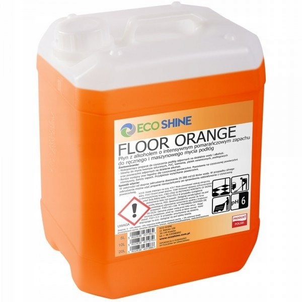 Levně Čistič na podlahy 5 l – alkoholový, oranžový, ruční mytí, strojové mytí