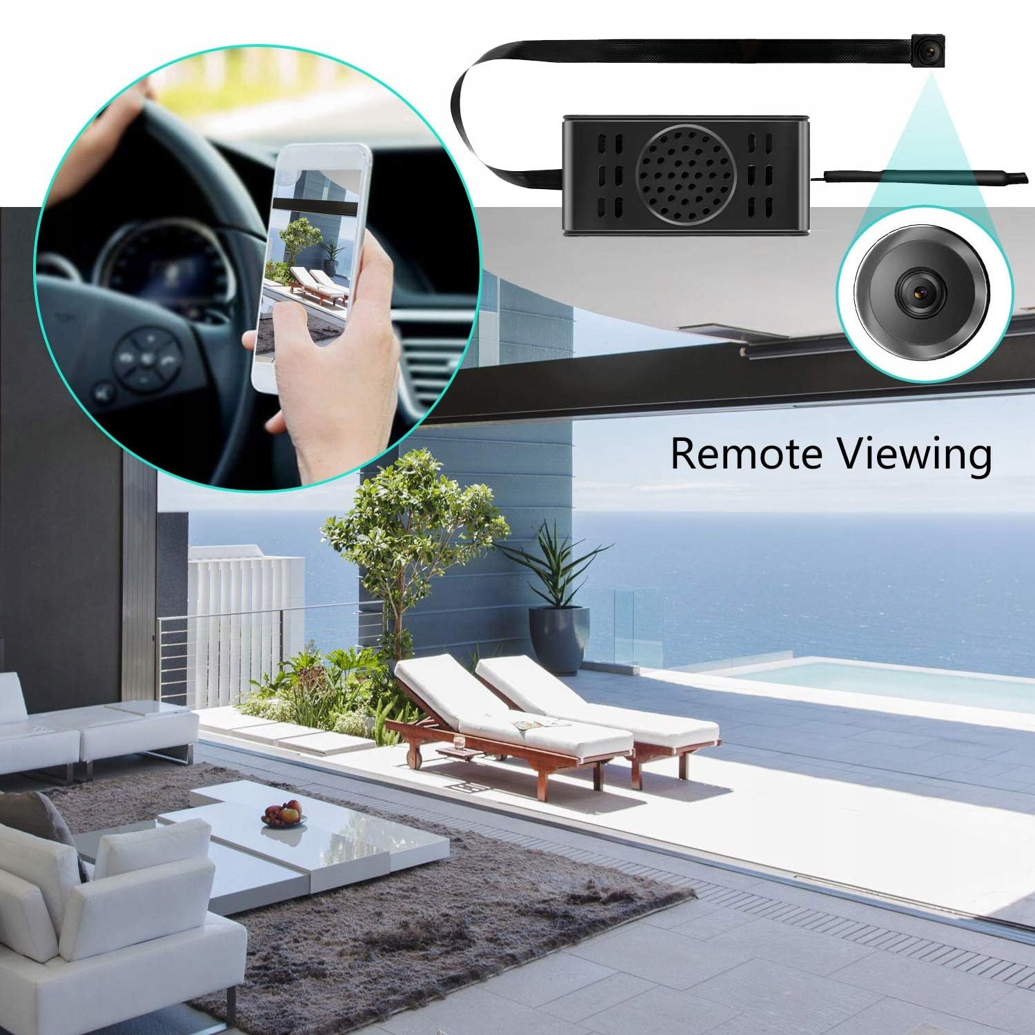 SANPROV Mini Kamera 1080P Z Kamerą IP Czujnik Ruchu Do Domu Biura Wersja 2 — miniatura 3