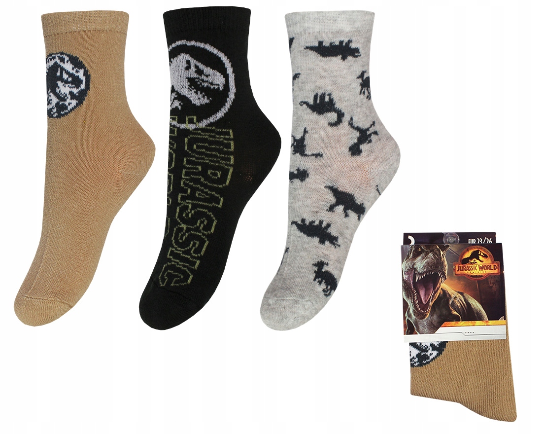

Jurassic World Park Skarpetki Chłopięce 3PAK 31/34
