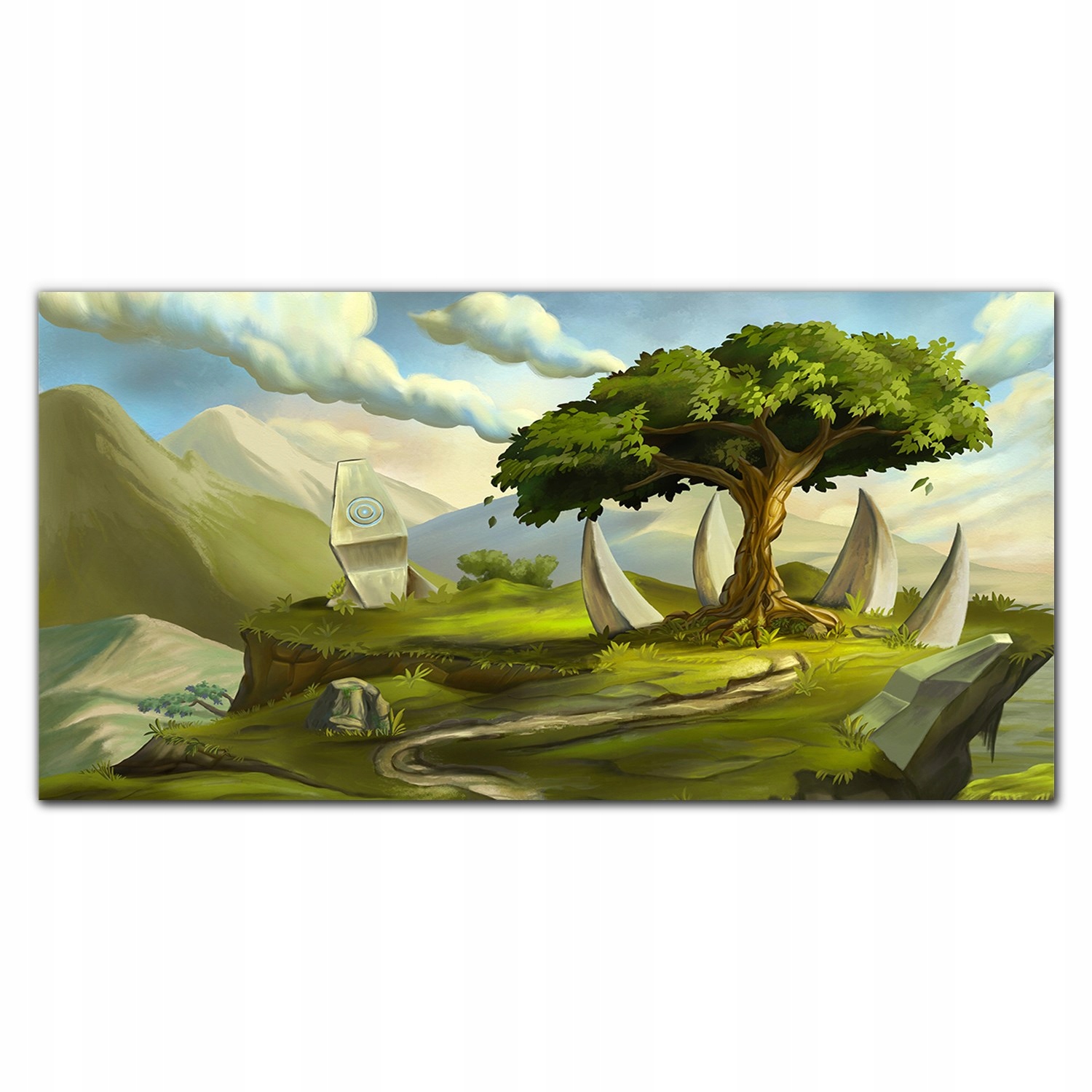 

Obraz akryl ścienny 120x60 Fantasy drzewo kamienie