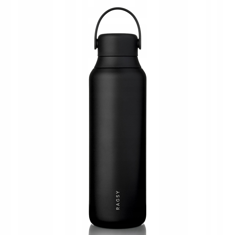 Termoska termoláhev lahev na pití elegantní černá sportovní Ragsy 600 ml 1 Ks.