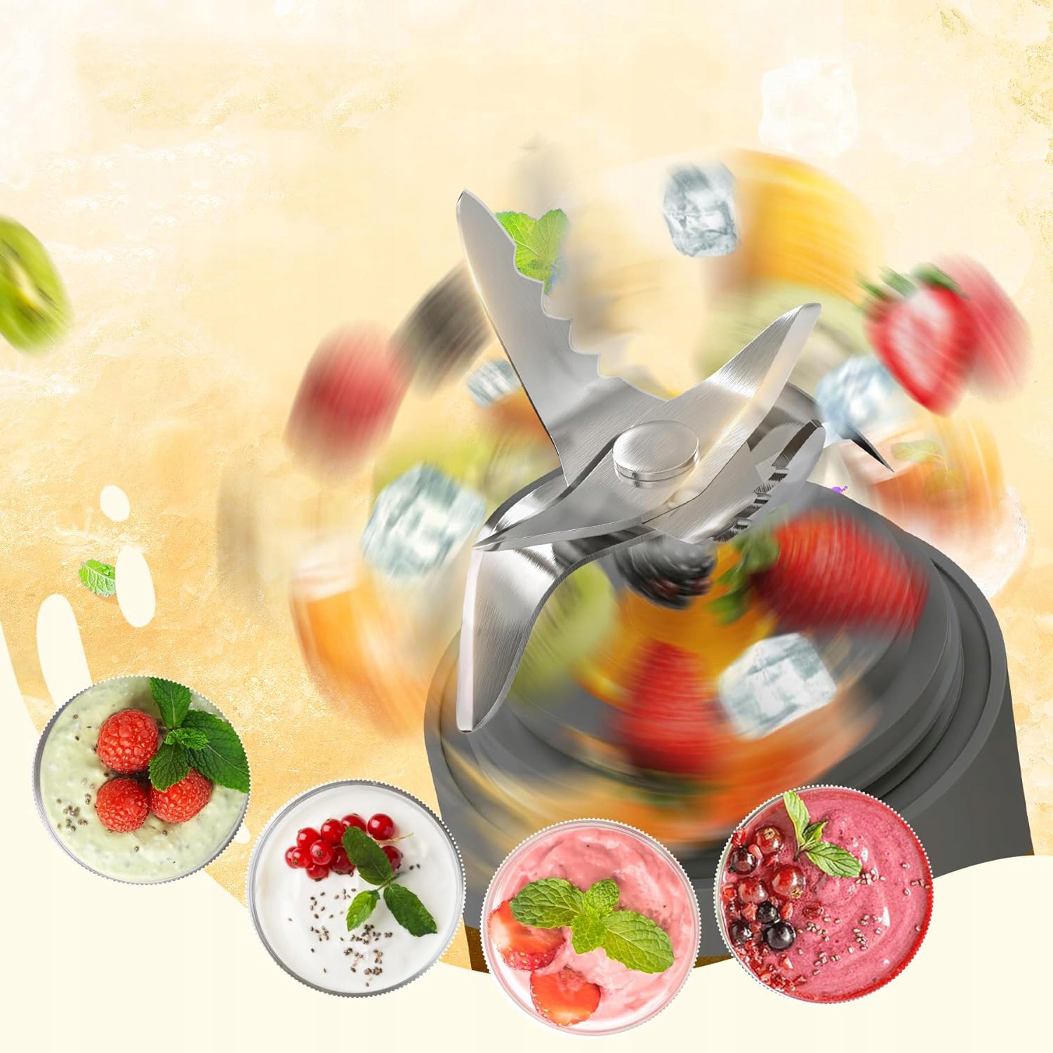 BEZPRZEWODOWY PRZENOŚNY BLENDER TURYSTYCZNY 600ML do Smoothie do Koktajli Model Blender kielichowy 600ml