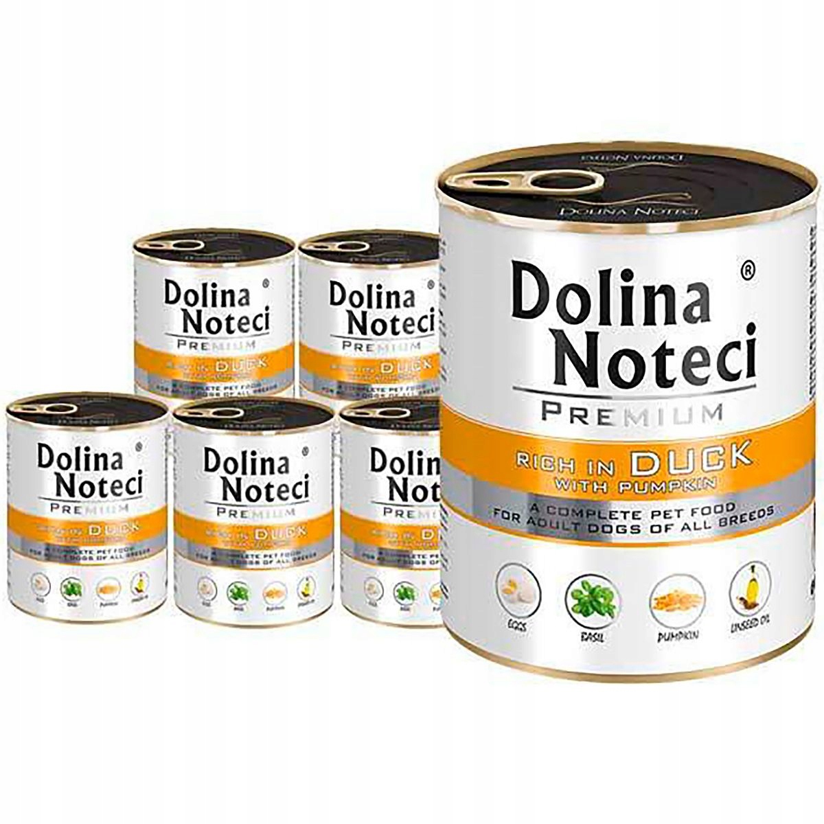 Levně Dolina Noteci Premium 800 Krmivo Pro Psa Kachna Dýní 6 x 800 g