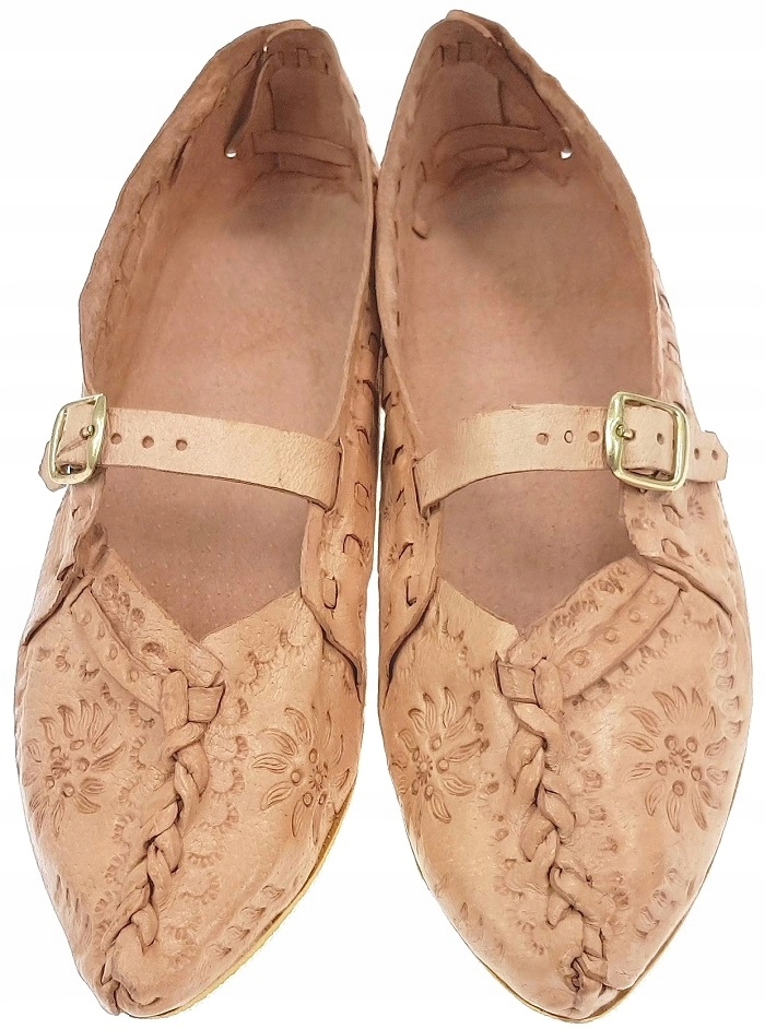 Regionální kožené ponožky Přírodní lidové horalské *FolkStyle *40*