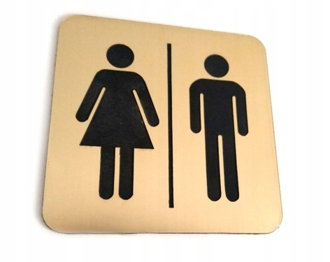 TABLICZKA toaleta WC 10x10 cm emblemat GRAWER znak EAN (GTIN) 5903919096070