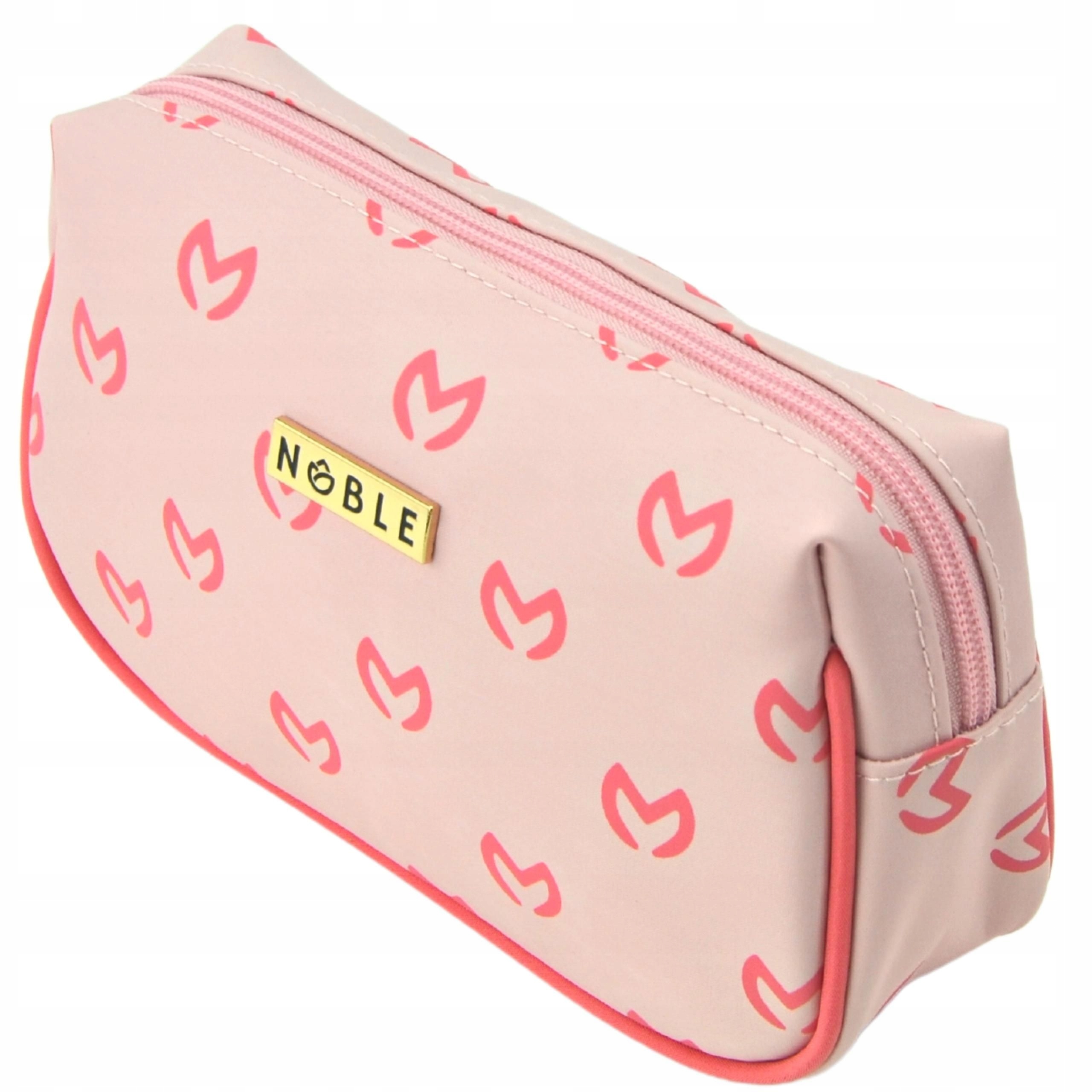 Mała Różowa Kosmetyczka Damska Na Kosmetyki NOBLE