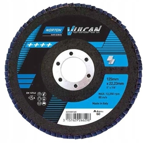 

Tarcza Listkowa Lamelka 125x22 P60 Norton Vulcan