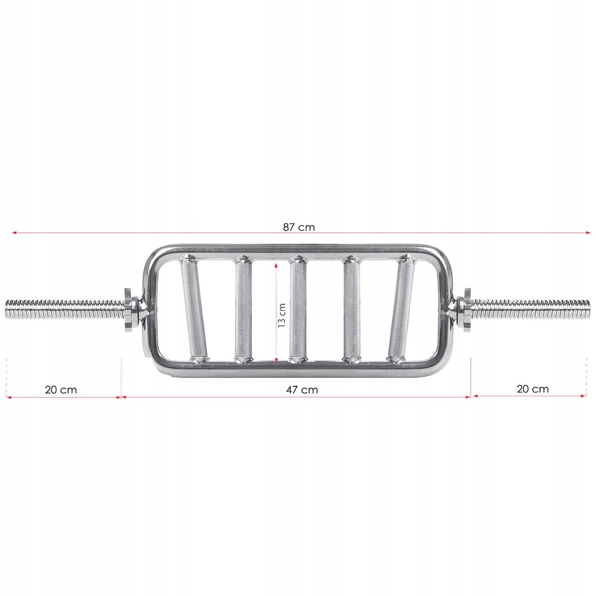 GRYF KRATOWNICA KRATA 87cm SZTANGA 25mm + ZACISKI SIŁOWNIA ĆWICZEŃ TRICEPS Maksymalne obciążenie 200 kg