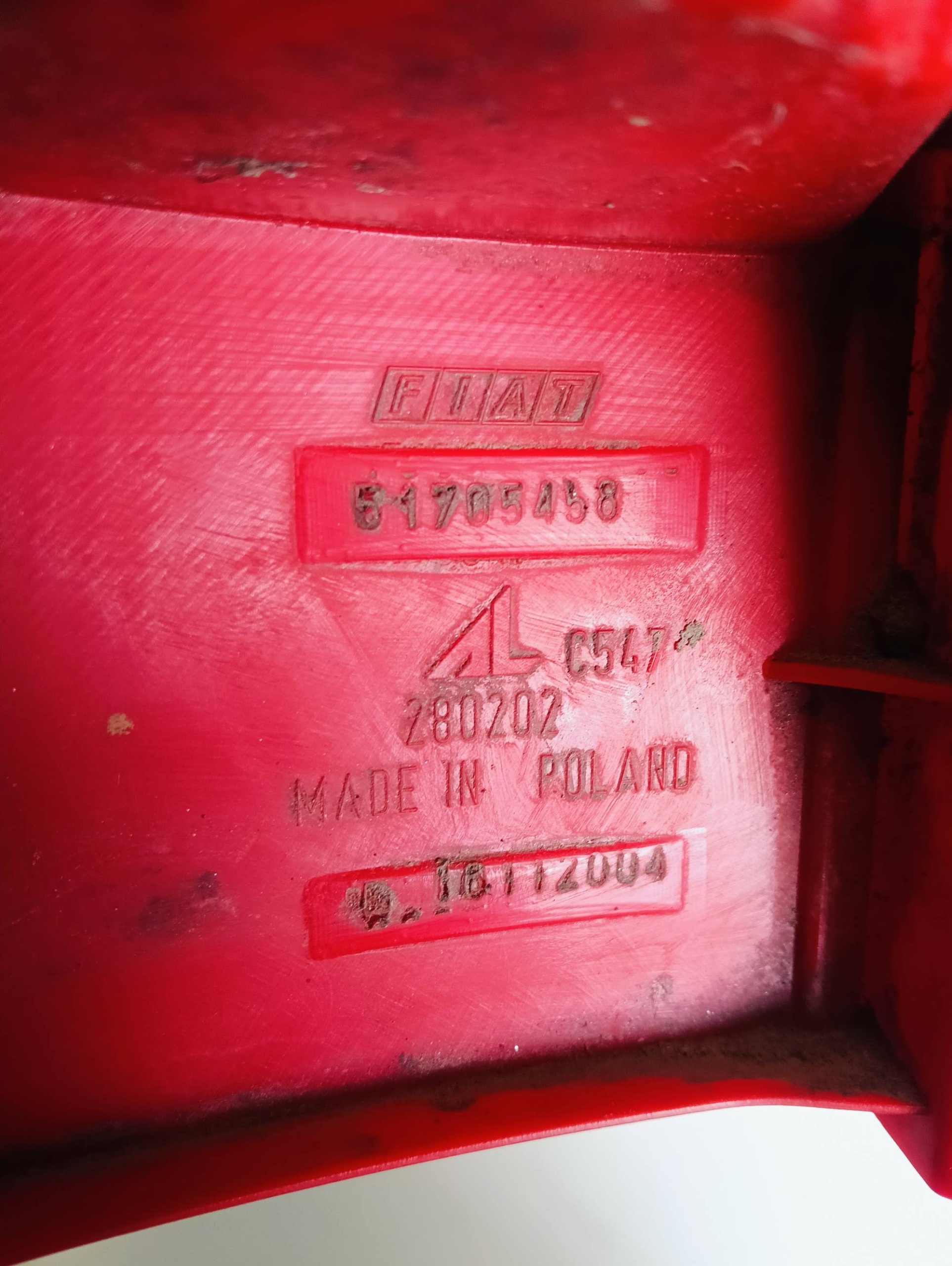 light right rear part Fiat Panda 1.1 51705458